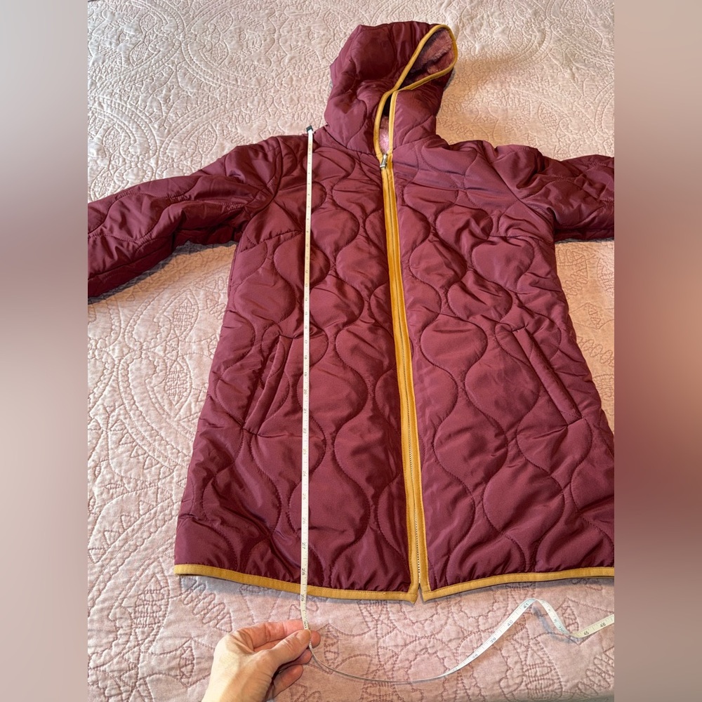 Susan Graver Maroon Quilted Puffer Jacket - Picture 12 of 16